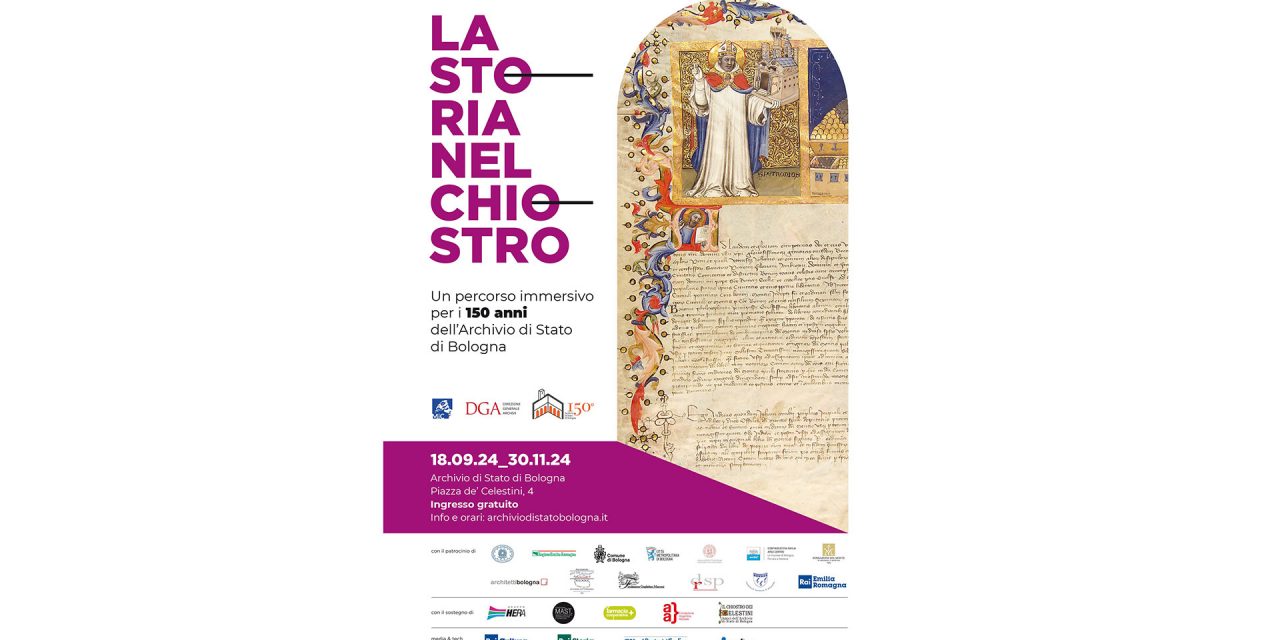Farmacia Cooperativa sostiene “La Storia nel Chiostro” per i 150 Anni dell’Archivio di Stato di Bologna